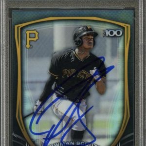 2015 Topps Top 100 #36 Josh Bell Signed Card PSA Slabbed Auto Pirates