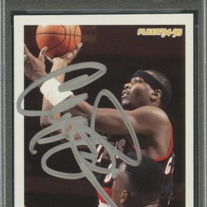 1994 Fleer #188 Clifford Robinson Signed Card AUTO PSA Slabbed Trail Blazers