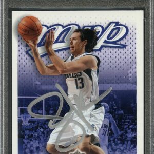 2003 Upper Deck MVP #28 Steve Nash Signed Card AUTO PSA Slabbed