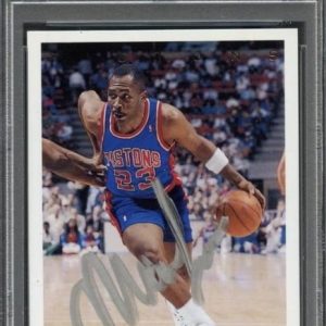 1992-93 Upper Deck #209 Mark Aguirre Signed Card AUTO PSA Slabbed
