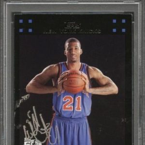 2007-08 Topps #133 WILSON CHANDLER Signed Card AUTO PSA Slabbed RC Rookie