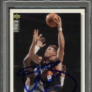 1995-96 Upper Deck Collector's Choice #153 Dan Majerle Signed Card AUTO PSA Slab