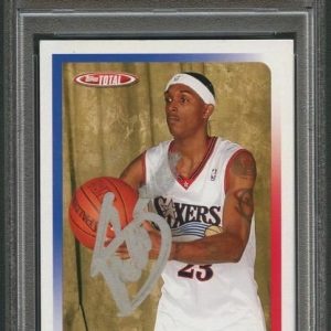 NEW LISTING2005-06 Topps Total #327 Lou Williams Signed Card AUTO PSA Slabbed 76ers