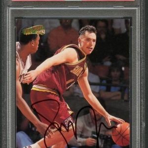 NEW LISTING1996 Score Board #113 Steve Nash Signed Card AUTO Grade 10 PSA Slabbed Suns