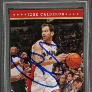 NEW LISTING2012-13 NBA HOOPS #24 Jose Calderon Signed Card AUTO Grade 10 PSA Slabbed Raptor
