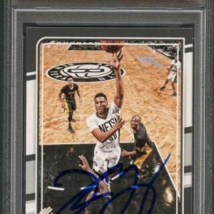 NEW LISTING2015-16 Donruss #88 Thaddeus Young Signed Card AUTO Grade 10 PSA Slabbed Nets