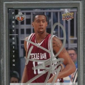 2008-09 Upper Deck First Edition #246 DeAndre Jordan Signed Card AUTO PSA Slabbe