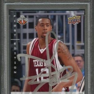 2008-09 Upper Deck First Edition #246 DeAndre Jordan Signed Card AUTO PSA Slabbe