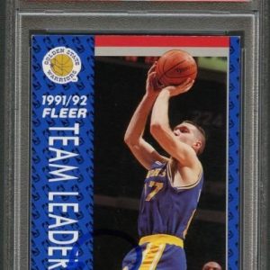 1991 FLEER #380 Chris Mullin Signed Card AUTO Grade 10 PSA Slabbed Warriors