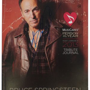 Bruce Springsteen Signed 2013 MusiCares Person Of The Year Tribute BAS #AA03503