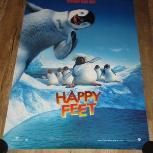 ROBIN WILLIAMS SIGNED HAPPY FEET 27X40 FULL SIZE POSTER