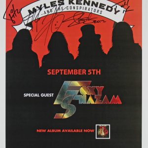 (5) Slash, Kennedy, Kerns, Fitz & Sidoras Signed 11x17 2012 Concert Poster BAS