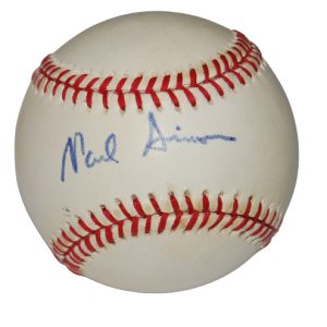 PAUL SIMON signed (ILLINOIS POLITICIAN) Author ONL League baseball W/COA