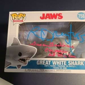 RICHARD DREYFUSS & SUSAN BACKLINIE signed #758 Funko Pop JAWS Figure Beckett BAS
