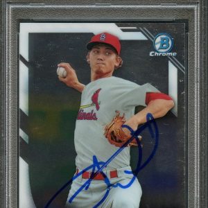 2016 Bowman Chrome #BP141 Luke Weaver Signed Card PSA Slabbed Auto Cardinals