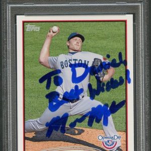 2012 Topps Opening Day #45 Mark Melancon Card PSA Slabbed Auto Red Sox