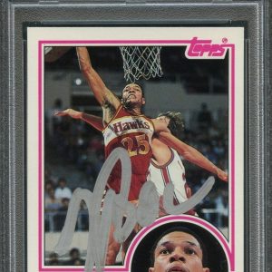 1993 Topps Archive #40 Glenn "Doc" Rivers Signed Card AUTO PSA Slabbed Hawks