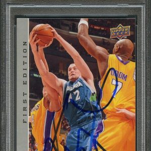 2009-10 Upper Deck First Edition #95 Kevin Love Signed Card AUTO PSA Slabbed Tim