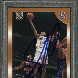 1998-99 Topps #53 Sam Cassell Signed Card AUTO PSA Slabbed Nets