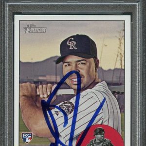 Topps Heritage #273 Wilin Rosario Signed Card PSA Slabbed Auto Rockies RC