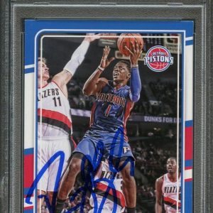 2015-16 Donruss #16 Reggie Jackson Signed Card Auto Grade 10 PSA/DNA Slabbed Pis