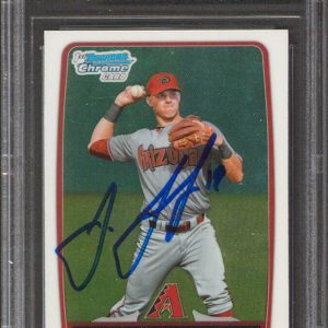 White Sox Jake Lamb Signed 2012 Bowman Chrome Draft Picks BDPP110 RC BAS Slabbed