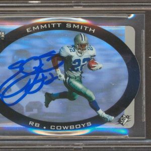 Cowboys Emmitt Smith Authentic Signed 1996 SPX #13 Card Auto 10! BAS Slabbed