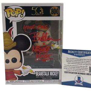 BRET IWAN SIGNED FUNKO POP 800 FIGURE MICKEY MOUSE DISNEY AUTOGRAPH BECKETT A