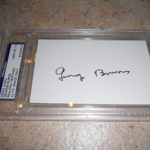 George Burns Hollywood Signed Autographed Index Card PSA Certified Gem Mint 10 2