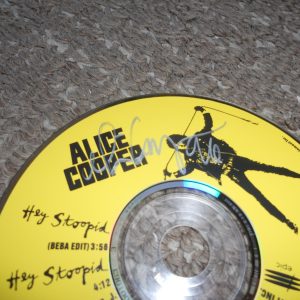 Alice Cooper Hey Stupid Autograph Signed CD Single PSA Guaranteed Signed in 1996