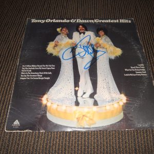 Tony Orlando Signed Autographed Greatest Hits LP Album PSA Guaranteed