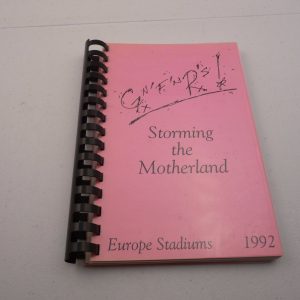 Guns & Roses 1992 Europe Stadiums Use Your Illusion Concert Tour Itinerary Book