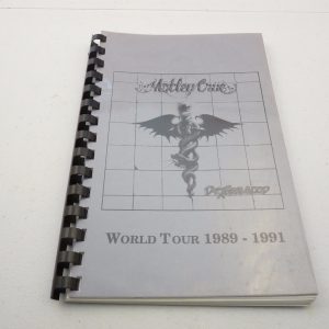 Motley Crue RARE DR Feelgood 1989-1991 World Concert Tour Itinerary Book #4