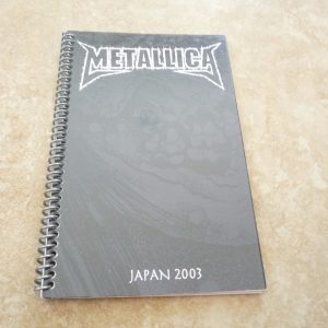 Metallica Madly In Anger Japan 2003 RARE Band Concert Tour Itinerary Book