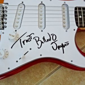 Tracii L.A. Guns Signed Autographed Guitar BALLAD JAYNE Lyrics PSA BAS Guarantee