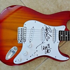 Tracii & Phil Lewis L.A. Guns Signed Autographed Guitar PSA BAS Guaranteed
