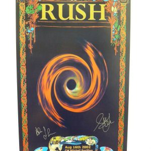 RUSH Lithograph Art Poster 2002 PSA BAS Guaranteed Signed by Lee Lifeson & Masse