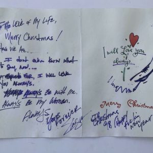 Slash Guns & Roses Handwritten 1998 Christmas Card Signed Autographed Juliens