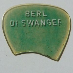 Berl Olswanger Mr Music of Memphis Vintage Broken Concert Tour Issue Guitar Pick