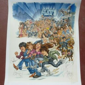 Kiss 1999 Detroit Rock City Signed 35x41 Poster Lithograph BAS Certified 1 of 5