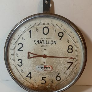 VINTAGE CHATILLON DIAL FACE HANGING MERCHANTS SCALE 30 POUND Type 0028 AS-IS