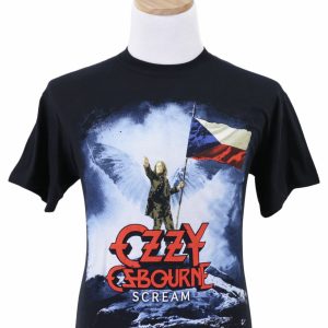 Ozzy Osbourne 2010 Scream Tour Czech Republic Vintage T-Shirt Men M