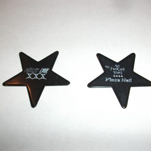 MOTLEY CRUE 30 YEARS Guitar Pick Black Star Vince Neil
