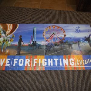 Five For Fignting Signed Autographed LP Record Flat Poster PSA Guaranteed
