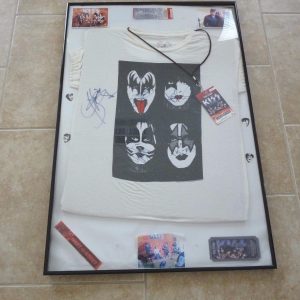 Kiss Signed 2012 Tour Bought XXL Tour Shirt W Ticket Stub Laminate 4 Picks ++