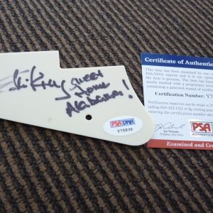 Ed King Lynyrd Skynyrd Sweet Home Alabama Signed Guitar Pickguard PSA Certified
