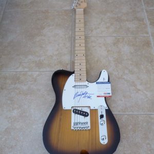 Brian Johnson AC/DC Signed Autographed Electric Guitar PSA Certified