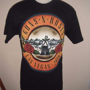 REAL Guns N Roses Concert Tour T Shirt Las Vegas 2016 Not in This Lifetime