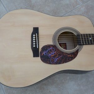 CAM Sexy IP Signed Autographed Guitar W Burning House Lyrics PSA Certified