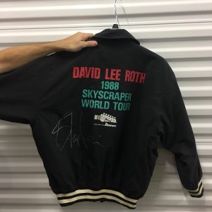 David Lee Roth 1988 Sky Scraper Tour Jacket L Steve Vai Signed Beckett Certified